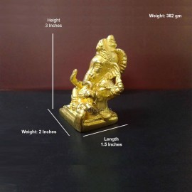 Ganesh God Brass Idol (3 Inches) Finest Quality